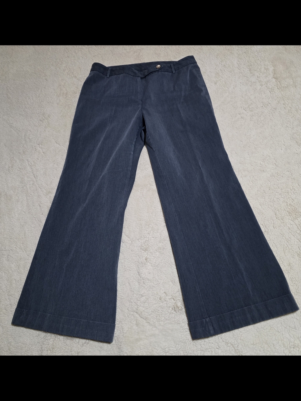 Express Stretch Womens 9/10 S Dress Pants Dark Gray Wide Leg Work Office Short